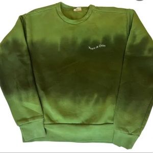 Museum of peace and quiet green tie dye sweatshirt limited edition